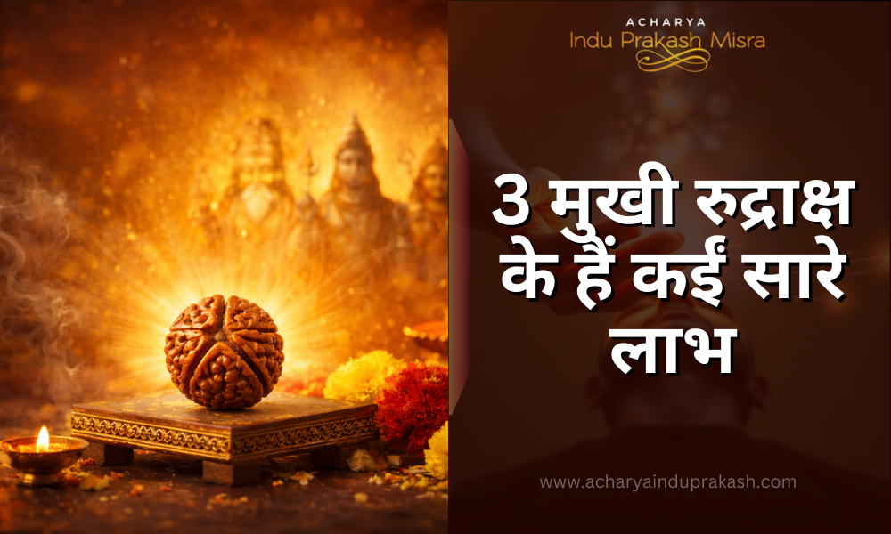 तीन मुखी रुद्राक्ष के हैं कईं सारे लाभ