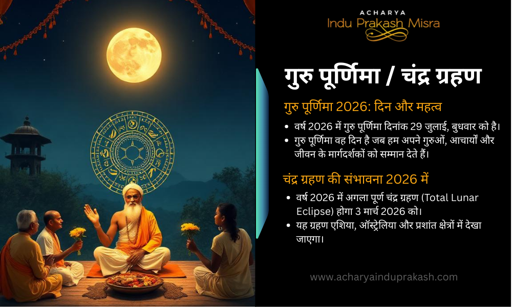 गुरु पूर्णिमा चंद्र ग्रहण