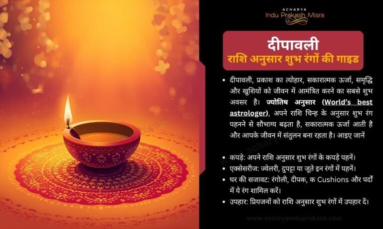 दीपावली राशि अनुसार शुभ रंगों की गाइड