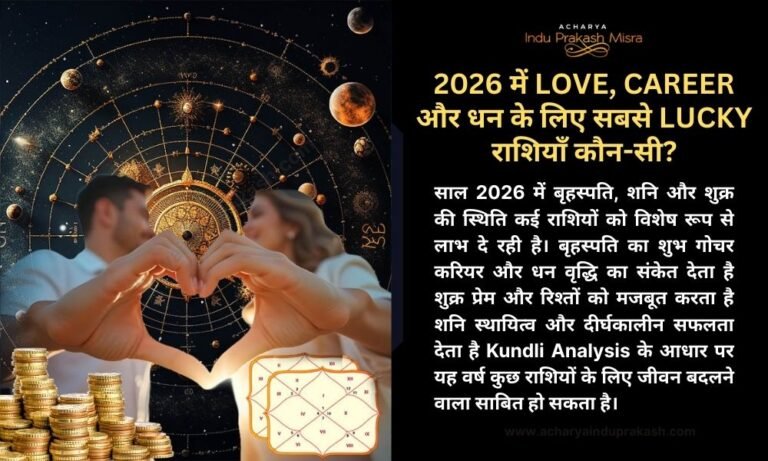 2026 में Love, Career और धन के लिए सबसे Lucky राशियाँ कौन सी