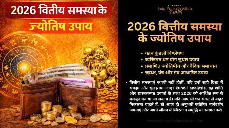 2026 वित्तीय समस्या के ज्योतिष उपाय धन संकट समाधान व कुंडली विश्लेषण