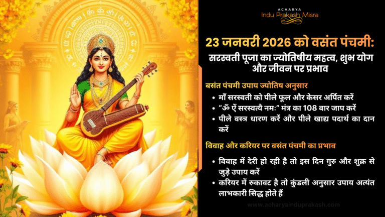 23 जनवरी 2026 को वसंत पंचमी सरस्वती पूजा