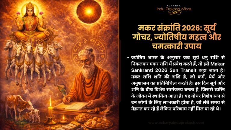 मकर संक्रांति 2026 ज्योतिष सूर्य गोचर व उपाय