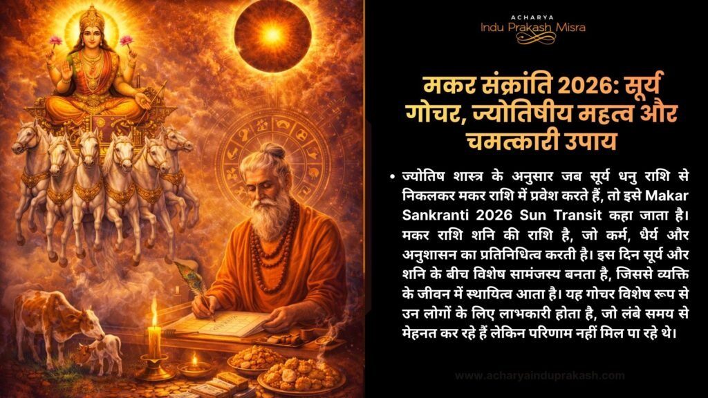 मकर संक्रांति 2026 ज्योतिष सूर्य गोचर व उपाय