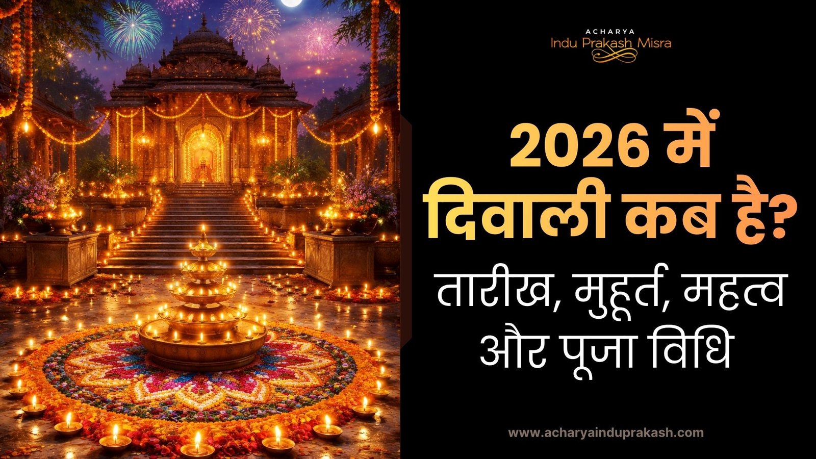 2026 में दिवाली कब है? | तारीख, मुहूर्त, महत्व और पूजा विधि