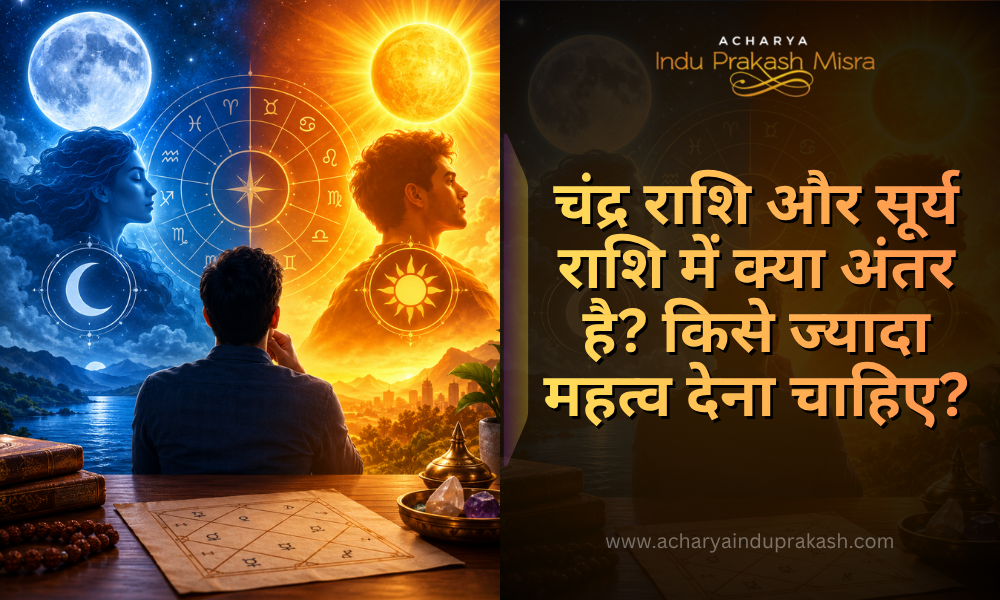 चंद्र राशि और सूर्य राशि में अंतर: किसे ज्यादा महत्व दें?