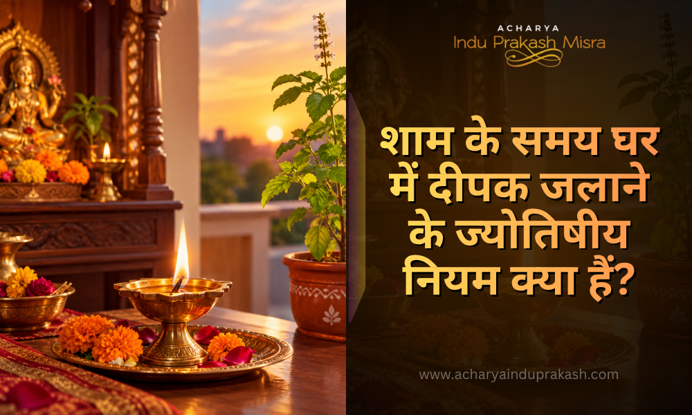 शाम के समय घर में दीपक जलाने के ज्योतिषीय नियम क्या हैं?